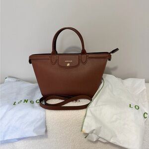 Longchamp Chestnut Satchel Bag